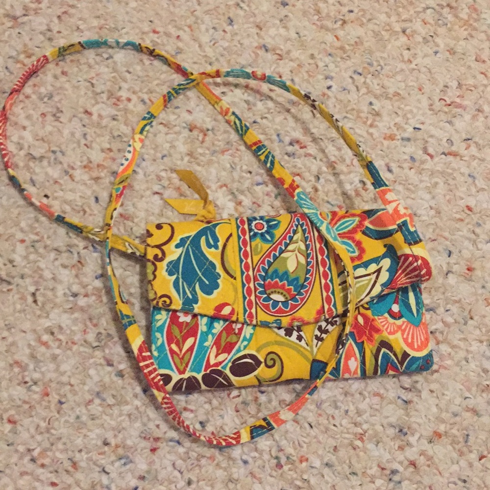 Vera Bradley yellow crossbody bag